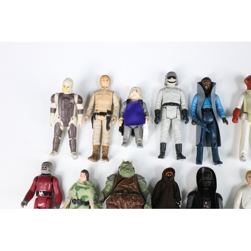 17 - Star Wars - 91 Original Star Wars figures featuring Stormtrooper, Hammerhead, Squid Head, Chewbacca,... 