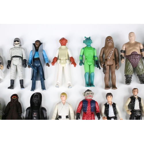 17 - Star Wars - 91 Original Star Wars figures featuring Stormtrooper, Hammerhead, Squid Head, Chewbacca,... 