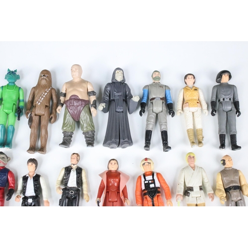 17 - Star Wars - 91 Original Star Wars figures featuring Stormtrooper, Hammerhead, Squid Head, Chewbacca,... 