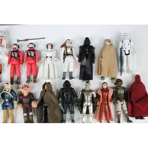 17 - Star Wars - 91 Original Star Wars figures featuring Stormtrooper, Hammerhead, Squid Head, Chewbacca,... 