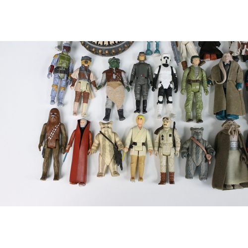 17 - Star Wars - 91 Original Star Wars figures featuring Stormtrooper, Hammerhead, Squid Head, Chewbacca,... 