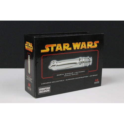 43 - Star Wars - Two boxed Master Replicas Exclusive Lightsaber's to include SW-328CC Star Wars Episode I... 