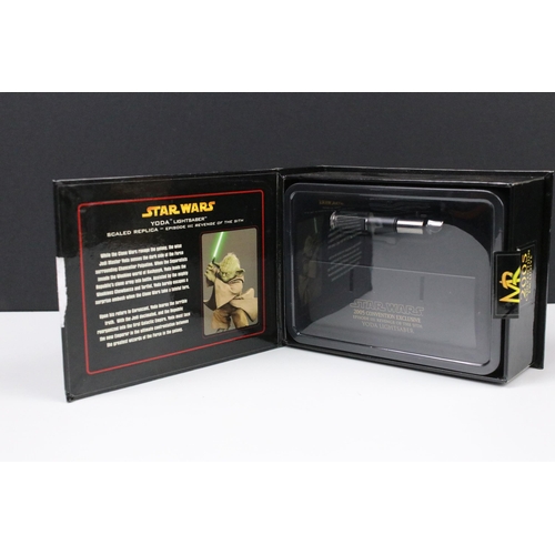 43 - Star Wars - Two boxed Master Replicas Exclusive Lightsaber's to include SW-328CC Star Wars Episode I... 