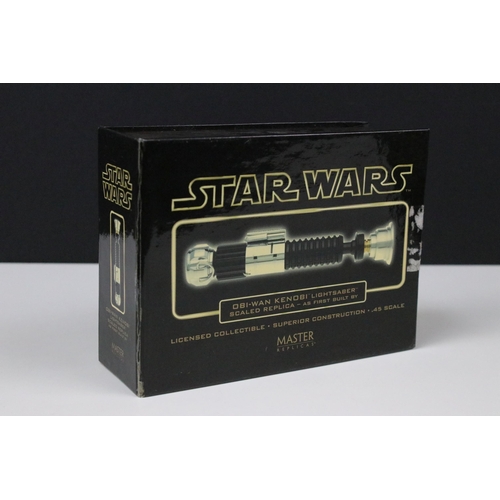 45 - Star Wars - Three boxed Master Replicas Lightsaber's to include SW-303 Star Wars Convention Exclusiv... 