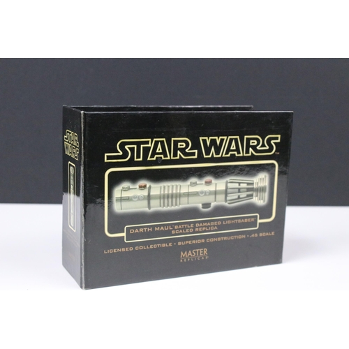 45 - Star Wars - Three boxed Master Replicas Lightsaber's to include SW-303 Star Wars Convention Exclusiv... 