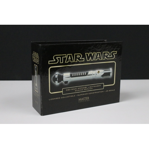 45 - Star Wars - Three boxed Master Replicas Lightsaber's to include SW-303 Star Wars Convention Exclusiv... 