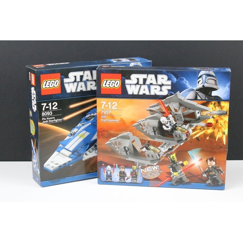 47 - Star Wars Lego - Two boxed sets to include 8093 Plo Koon's Jedi Starfighter and 7957 Sith Nightspeed... 