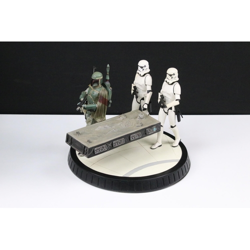 52 - Star Wars - Boxed ltd edn Star Wars Gentle Giant Boba Fett With Han Solo In Carbonite Limited Editio... 