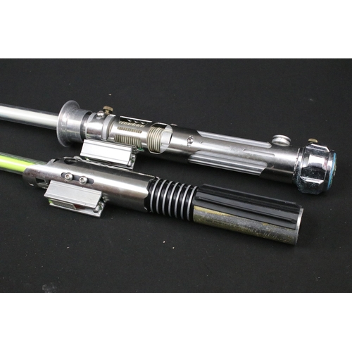 77 - Star Wars - Two Park Lightsaber featuring Anakin & Luke's Sabres, both showing wear