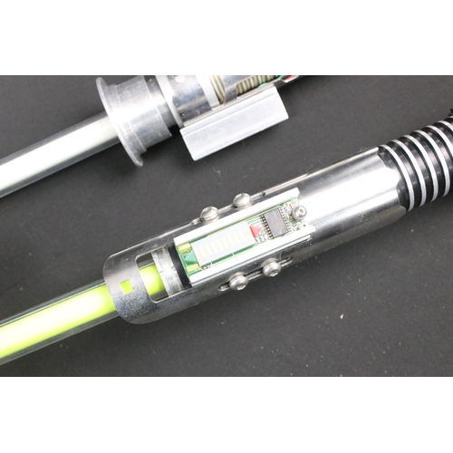 77 - Star Wars - Two Park Lightsaber featuring Anakin & Luke's Sabres, both showing wear