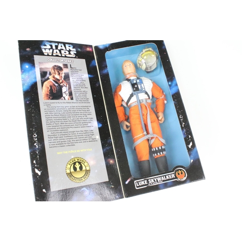 91 - Star Wars - Nine boxed Kenner Collector Series figures to include 2 x Luke Skywalker (both variants)... 