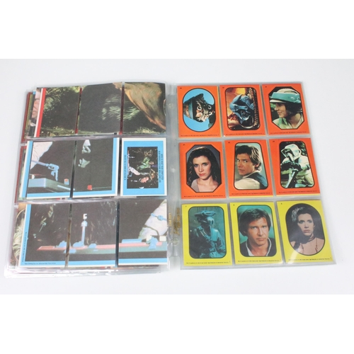 92 - Star Wars - Complete set of 132 Topps Chewing Gum Return of the Jedi (1983) cards plus 2 x sets of 3... 