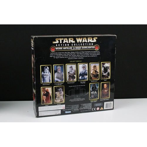 95 - Star Wars - Four boxed Kenner Action Collection figure sets to include Electronic Emperor Palpatine ... 