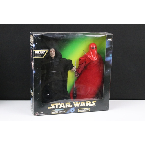 95 - Star Wars - Four boxed Kenner Action Collection figure sets to include Electronic Emperor Palpatine ... 