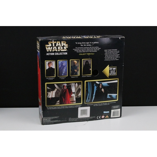 95 - Star Wars - Four boxed Kenner Action Collection figure sets to include Electronic Emperor Palpatine ... 