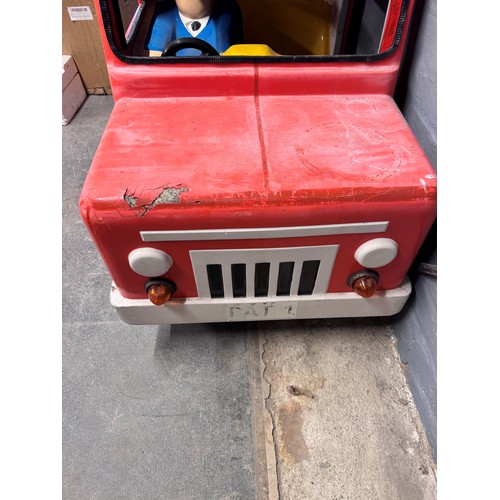 57 - Postman Pat Van coin activated child's ride on ride with 'PAT 1' plate to rear and front, made from ... 