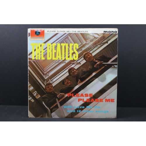 113 - Vinyl - 9 LPs to include The Beatles x 2 (Please Please Me and For Sale, both yellow Parlophone), El... 