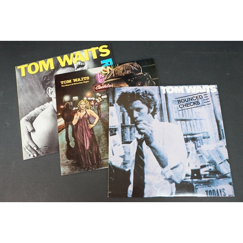 120 - Vinyl - 11 Tom Waits LPs to include Heart Attack And Vine, Blue Valentine, Bounced Checks, The Heart... 