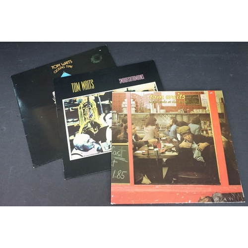 120 - Vinyl - 11 Tom Waits LPs to include Heart Attack And Vine, Blue Valentine, Bounced Checks, The Heart... 