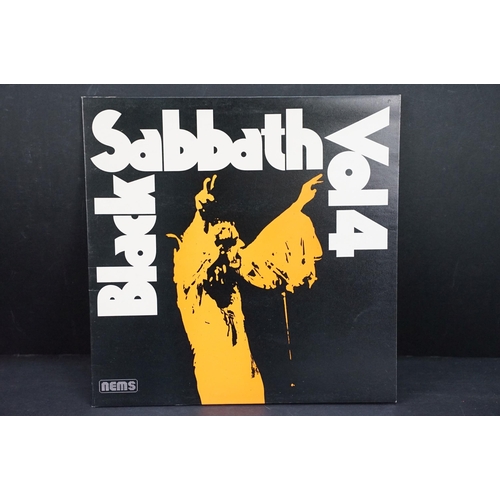 121 - Vinyl - 11 Black Sabbath LPs to include self titled, Paranoid, Vol 4, Sabotage (textured sleeve), Sa... 