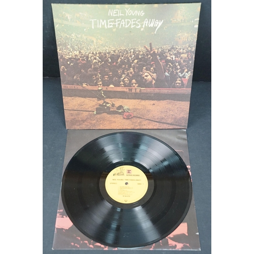 123 - Vinyl - 12 Neil Young & Related LPs to include Old Ways, Time Fades Away (with poster), On The Beach... 