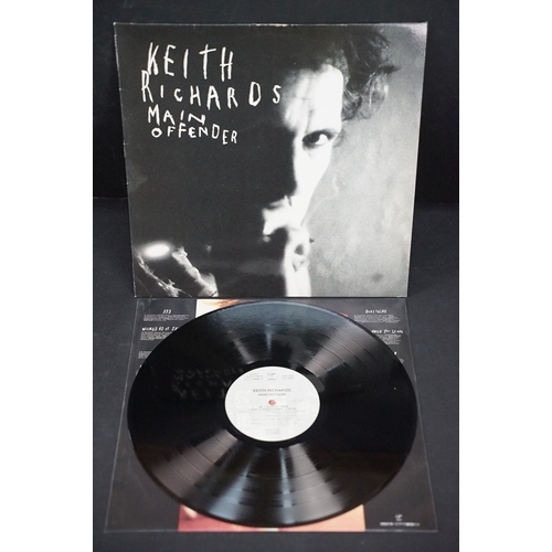 130 - Vinyl - 9 1990s pressing LPs to include Keith Richards, Lenny Kravitz, John Mayall, U2, Pet Shop Boy... 