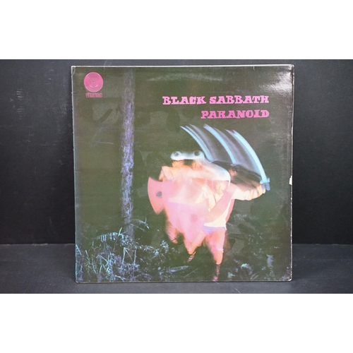 132 - Vinyl - 4 Black Sabbath LPs to include Master Of Reality (embossed boxed sleeve, vertigo swirl inner... 