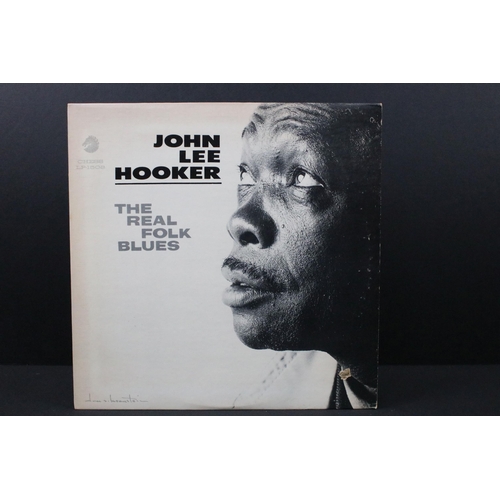 136 - Vinyl - 13 John Lee Hooker LPs spanning his career including 1990s pressings. Ex overall