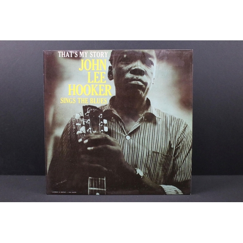 136 - Vinyl - 13 John Lee Hooker LPs spanning his career including 1990s pressings. Ex overall