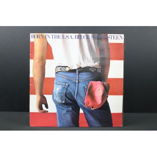 143 - Vinyl - 7 Bruce Springsteen LPs and 1 box set spanning his career. At least Vg+ overall