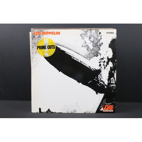 145 - Vinyl - 9 Led Zeppelin LPs to include I, II x 2 (one plum Atlantic labels), III (working wheel), IV,... 