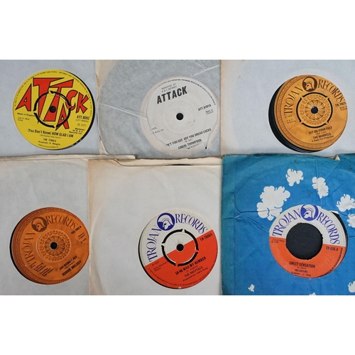 202 - Vinyl - 38 Reggae / Ska / Roots / Dub original UK 7” singles on Trojan Records, Pyramid Records, Att... 