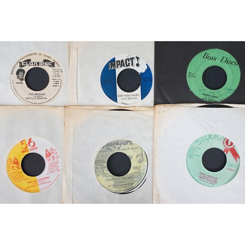 207 - Vinyl - 38 Reggae / Roots / Dub original Jamaican 7” singles mainly from the 1970’s, including demo ... 