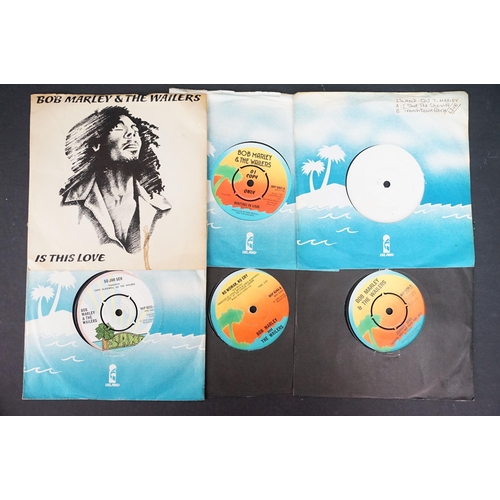 209 - Vinyl - 14 Bob Marley & The Wailers and related 7” singles including promo, test pressing and Jamaic... 