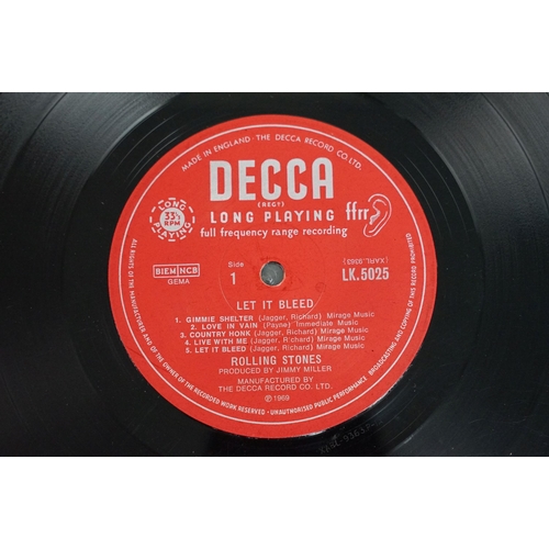 12 - Vinyl - Rolling Stones - Let It Bleed LP on Decca Records - LK 5025. Original UK 1st pressing mono a... 