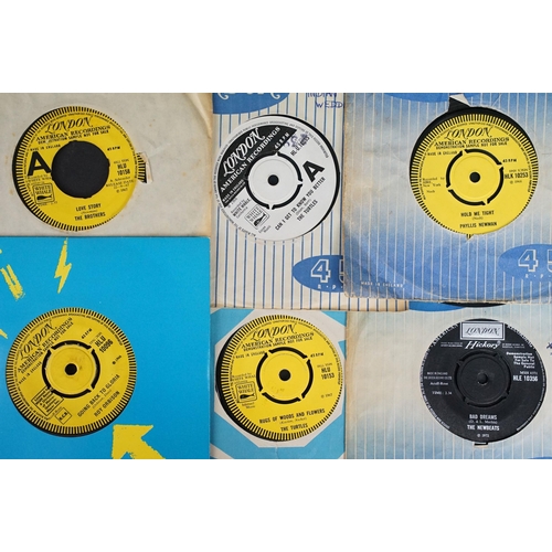 230 - Vinyl - 19 demo promo 7” singles on London Records, including some promo only one sided examples, to... 