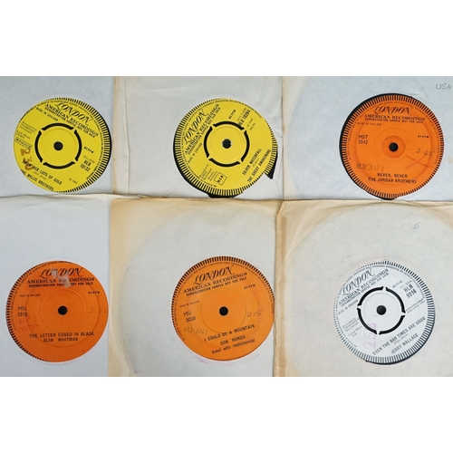 230 - Vinyl - 19 demo promo 7” singles on London Records, including some promo only one sided examples, to... 