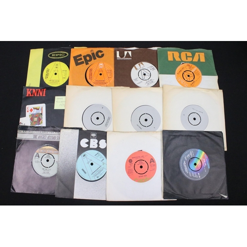 234 - Vinyl - 100 mainly 1970’s demo promo 7” singles to include: Traffic, Nazareth, Andy Mackay, Steve El... 