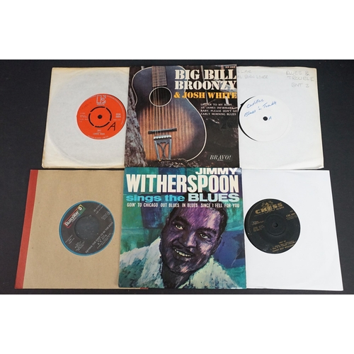 240 - Vinyl - 28 Blues 7” singles and EP’s including US pressings and demo promos to include: Sonny Boy Wi... 