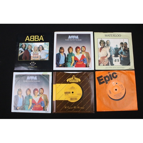 249 - Vinyl - Over 50 UK pressing ABBA singles spanning their career including limited editions and pictur... 