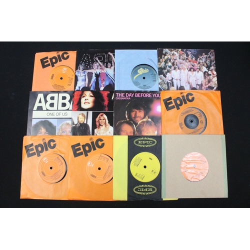 249 - Vinyl - Over 50 UK pressing ABBA singles spanning their career including limited editions and pictur... 