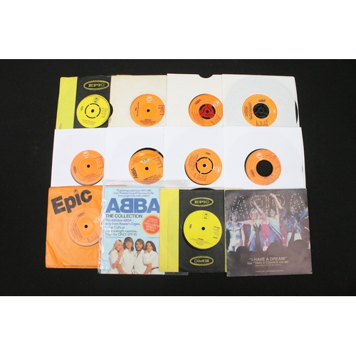 249 - Vinyl - Over 50 UK pressing ABBA singles spanning their career including limited editions and pictur... 