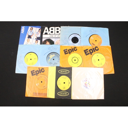 249 - Vinyl - Over 50 UK pressing ABBA singles spanning their career including limited editions and pictur... 