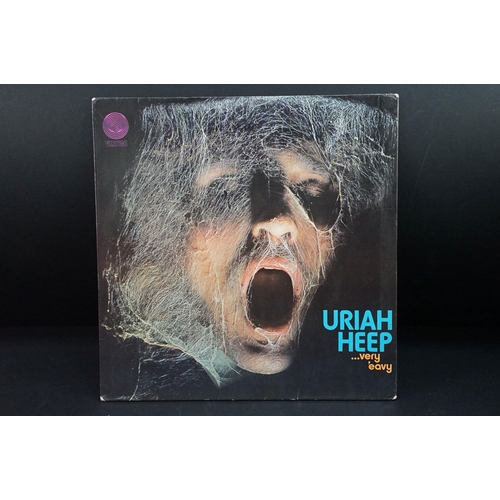 25 - Vinyl - 3 Uriah Heep 1st pressing LPs, 2 on the swirl Vertigo label to include: ...Very 'Eavy Very '... 