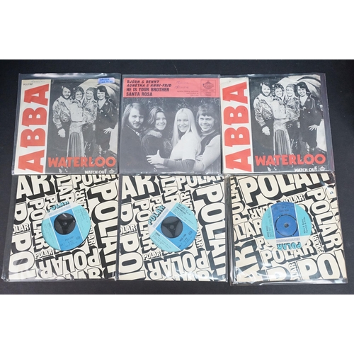 269 - Vinyl - 29 Scandinavian ABBA 7” singles and 5 flexi discs spanning their carrer, including Swedish, ... 