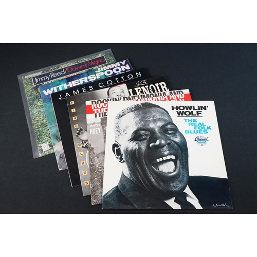 316 - Vinyl - Approx 80 Blues / R&B LPs to include Hound Dog Taylor, Howlin' Wolf, Smokey Babe, Huey 'Pian... 