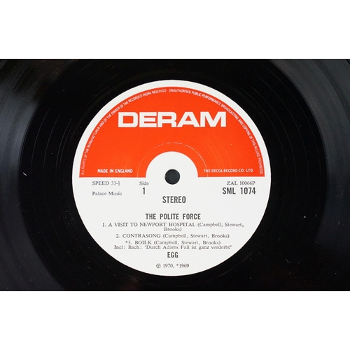 39 - Vinyl - Egg – The Polite Force LP on Deram Records SML 1074. UK 1970 1st pressing. EX- / EX+