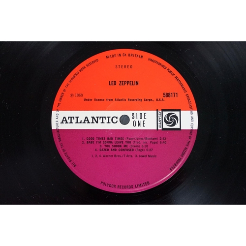 4 - Vinyl - Led Zeppelin self titled LP on Atlantic Records 588171, UK pressing, plum labels, A1/B1 matr... 