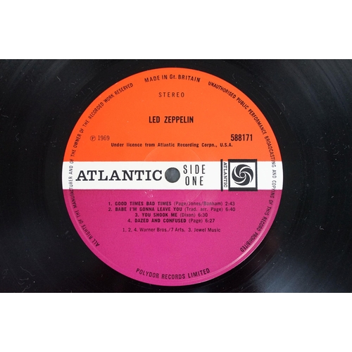 4 - Vinyl - Led Zeppelin self titled LP on Atlantic Records 588171, UK pressing, plum labels, A1/B1 matr... 