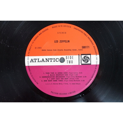 4 - Vinyl - Led Zeppelin self titled LP on Atlantic Records 588171, UK pressing, plum labels, A1/B1 matr... 